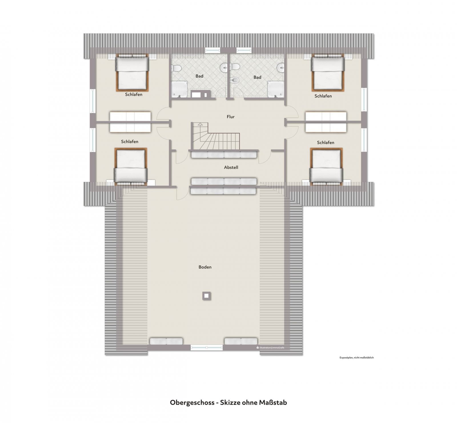 Grundriss Obergeschoss