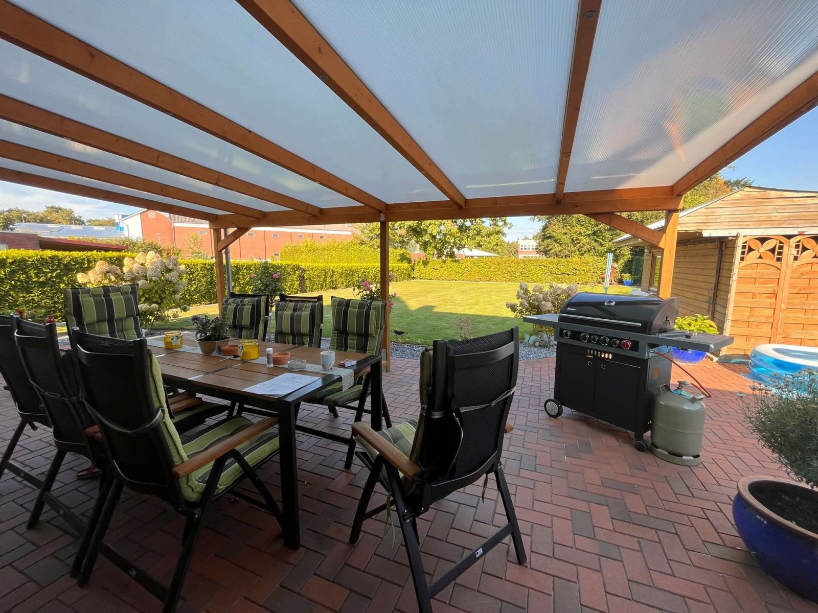 Überdachte Terrasse