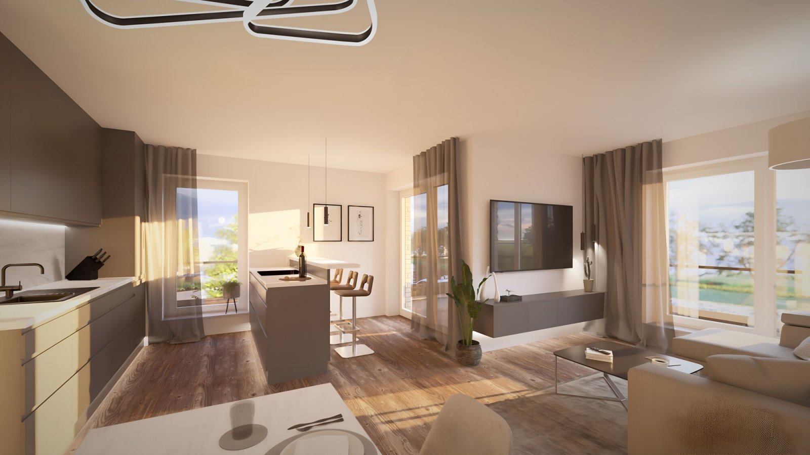 Visualisierung Kochen / Essen / Wohnen