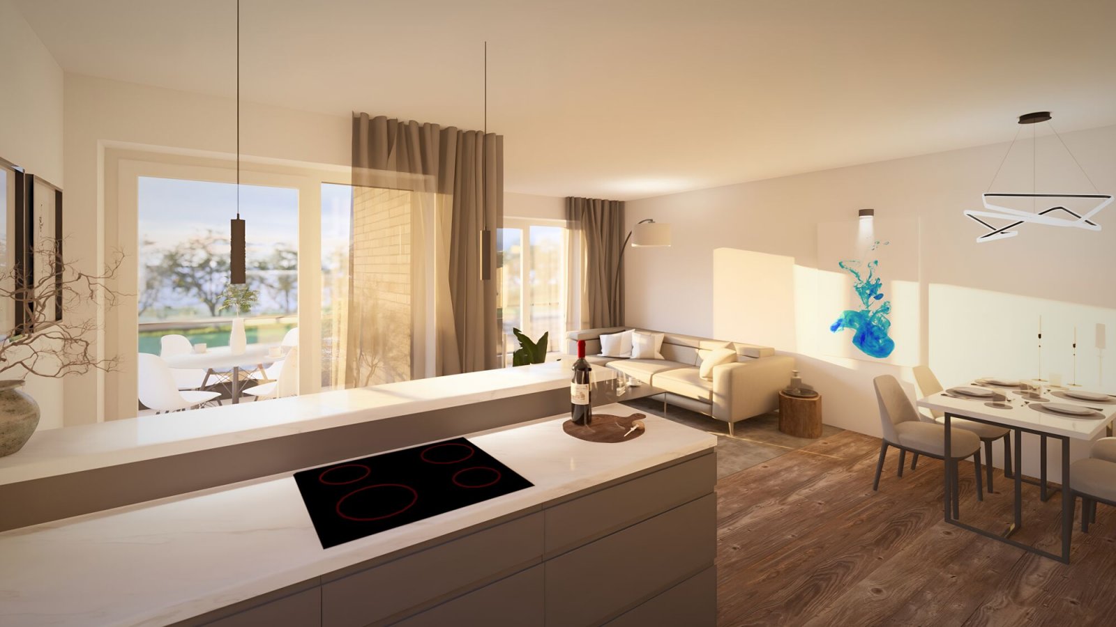 Visualisierung Kochen / Essen / Wohnen