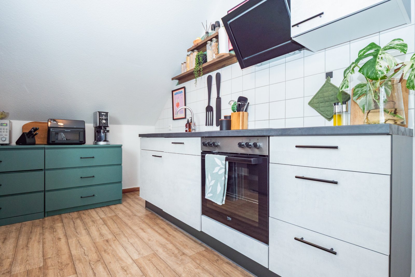 Küche im Dachgeschoss