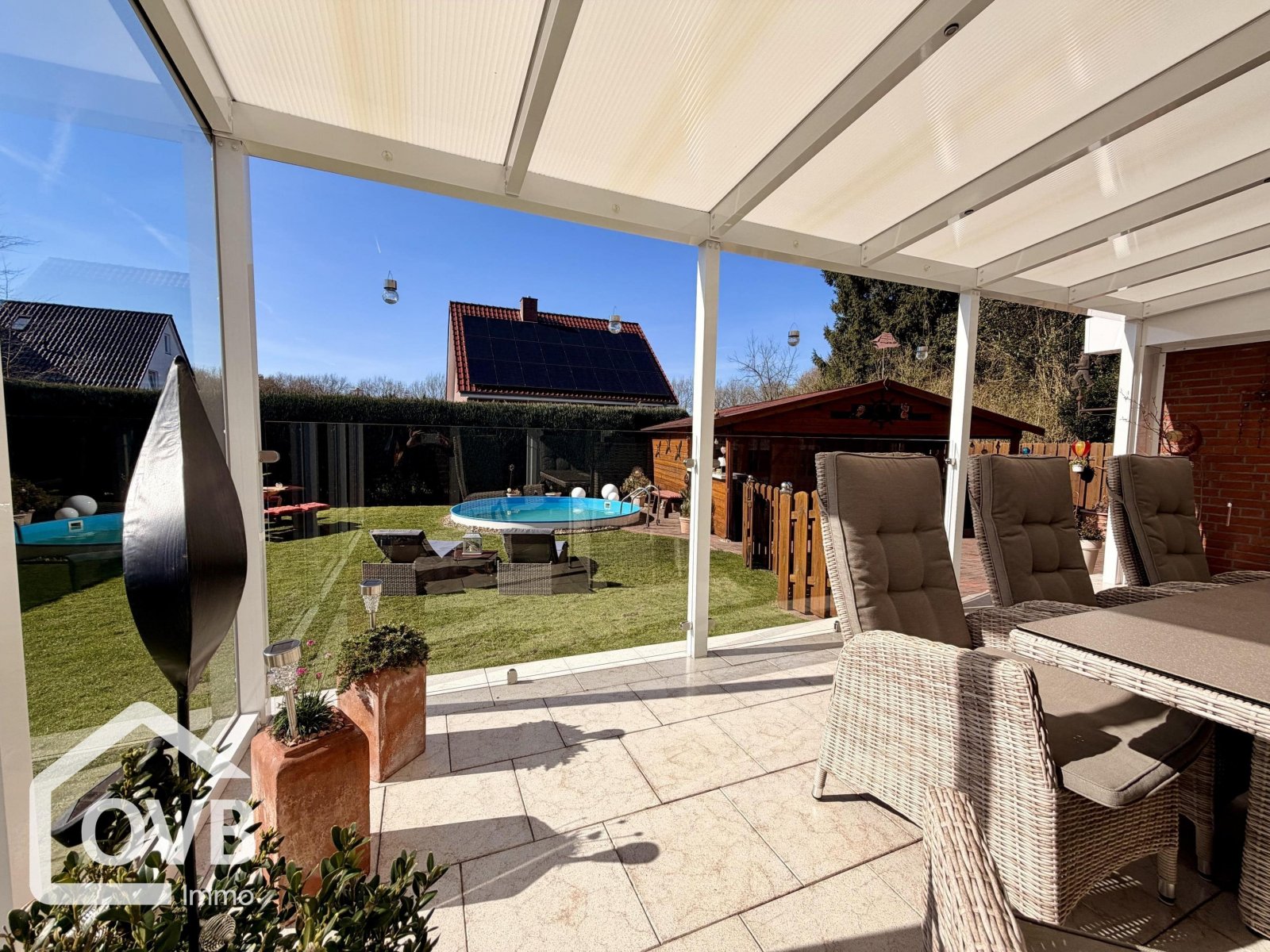 Terrasse, überdacht