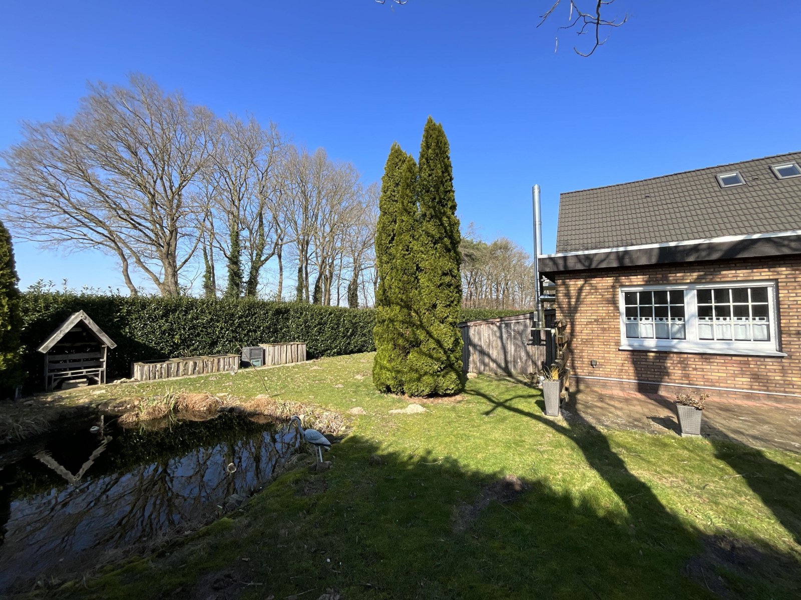 Garten mit Fischteich