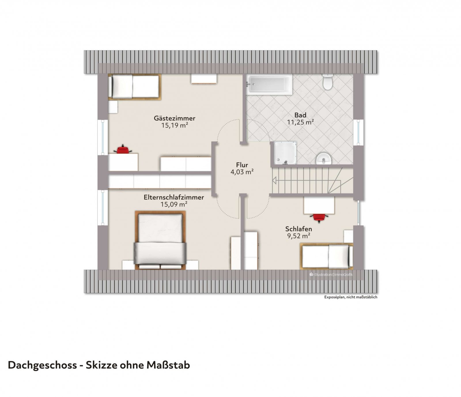 Grundriss Dachgeschoss