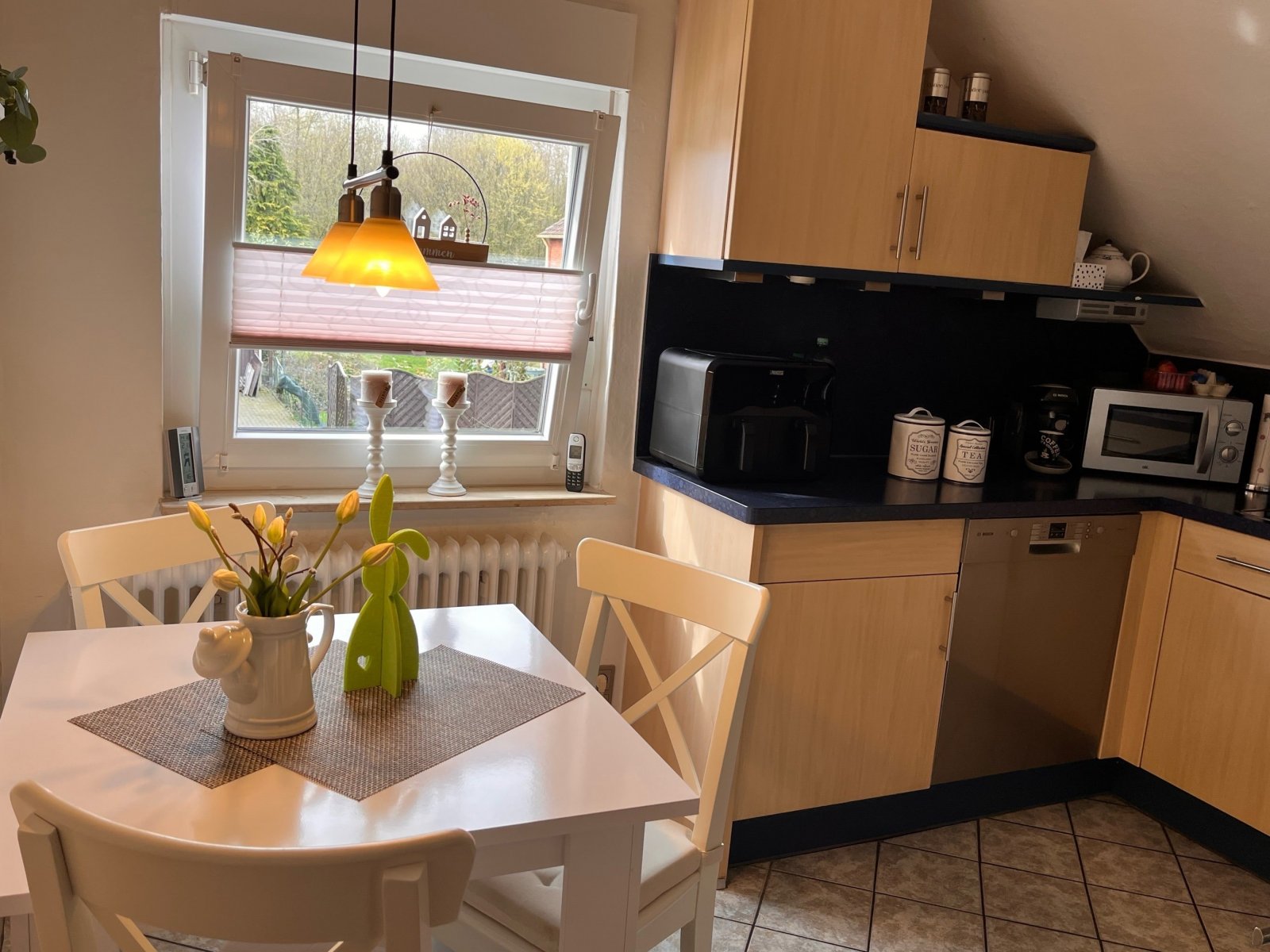 Küche im Dachgeschoss