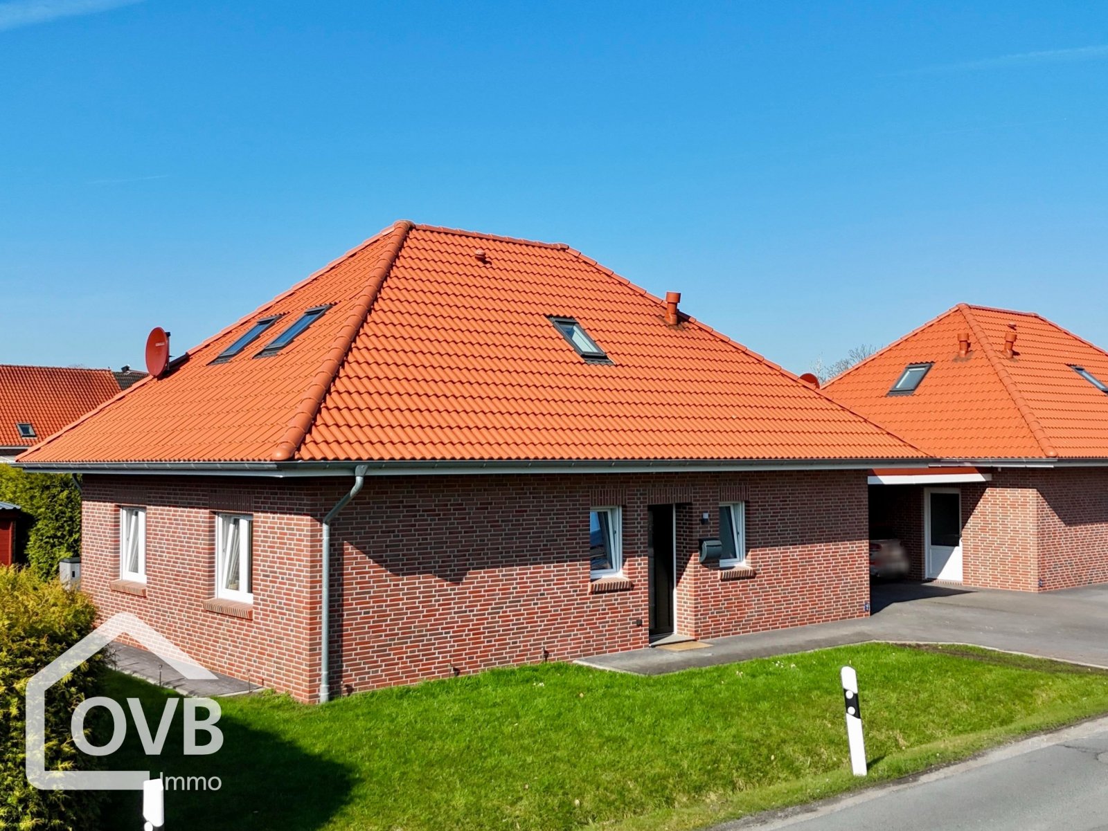 Drohnenaufnahme Straßenansicht