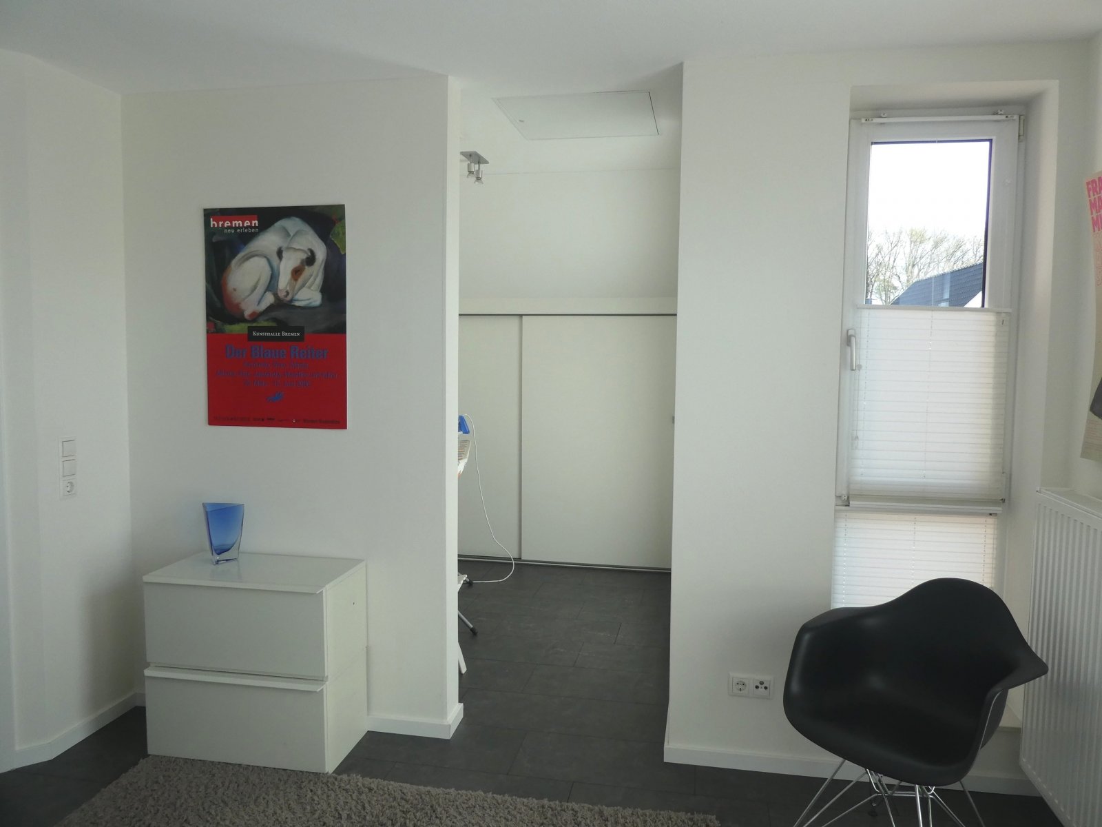 Blick in Ankleideraum