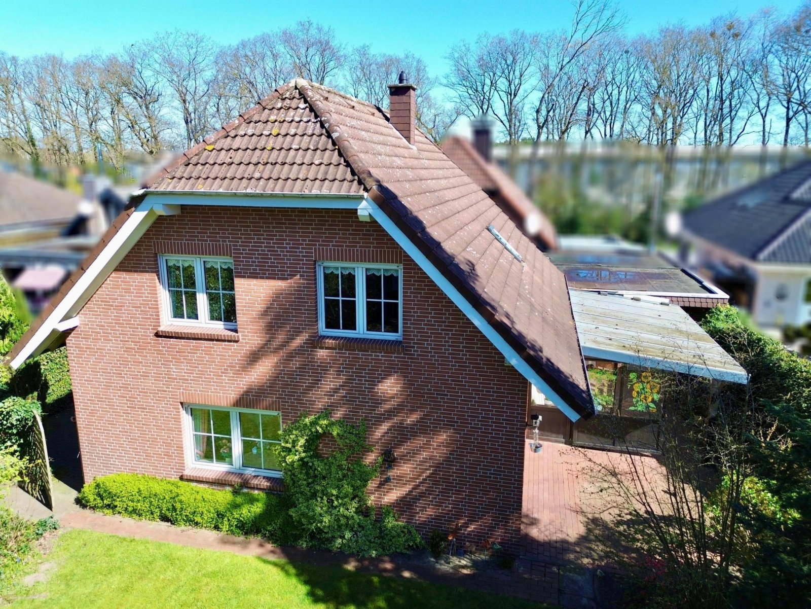 Rückansicht von oben