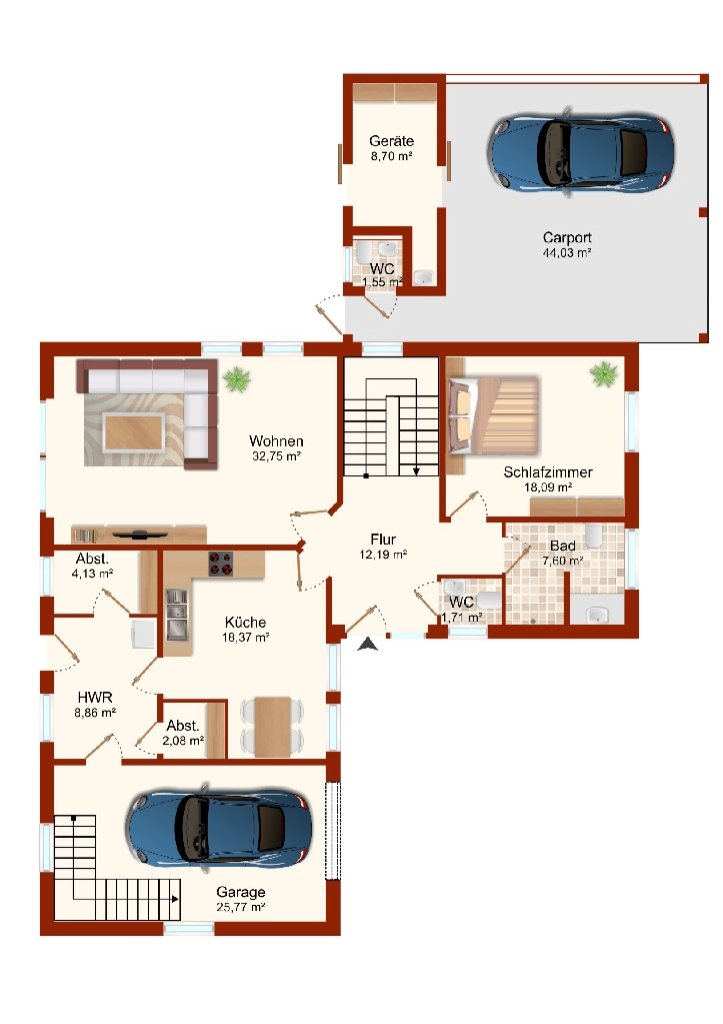 Grundriss Erdgeschoss