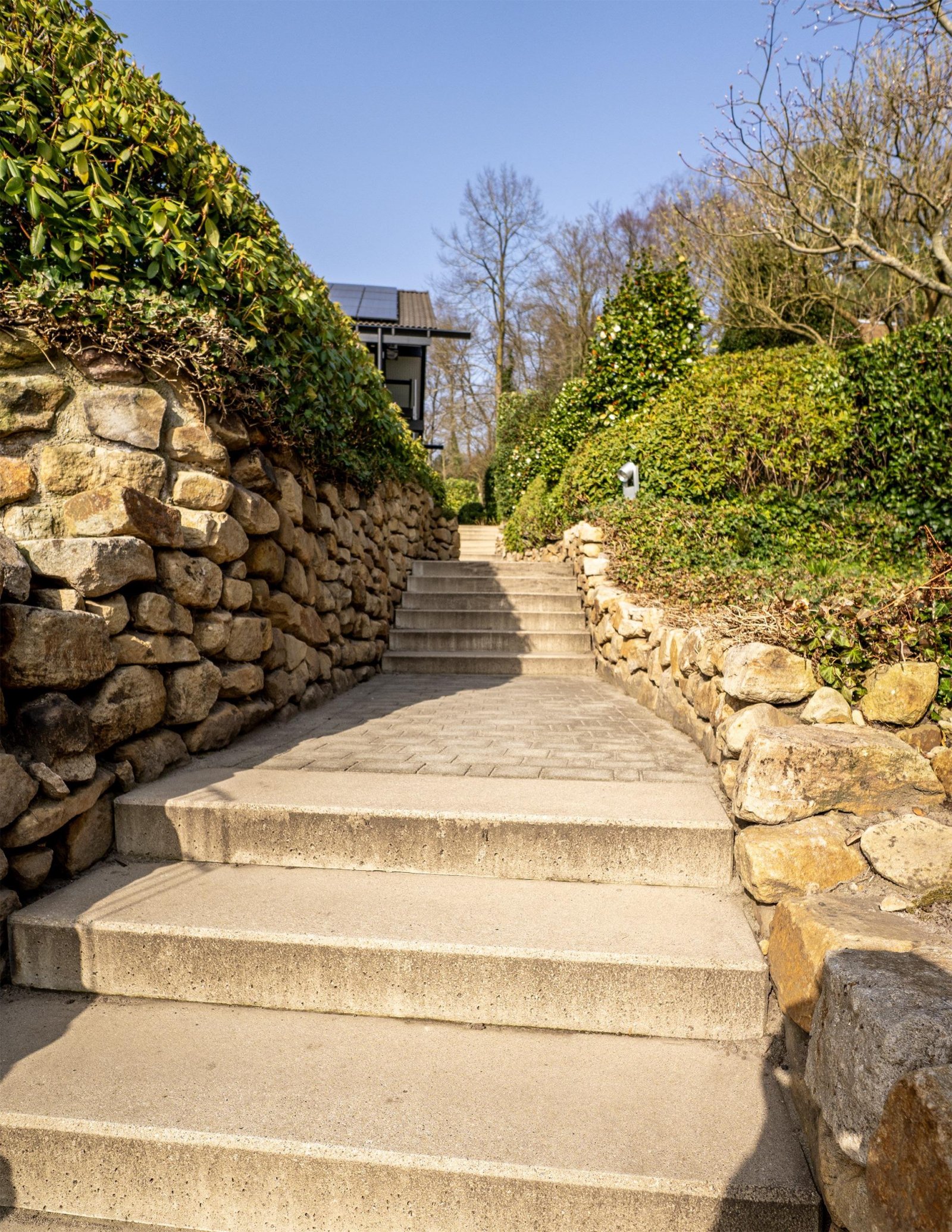 Treppe zum Haus
