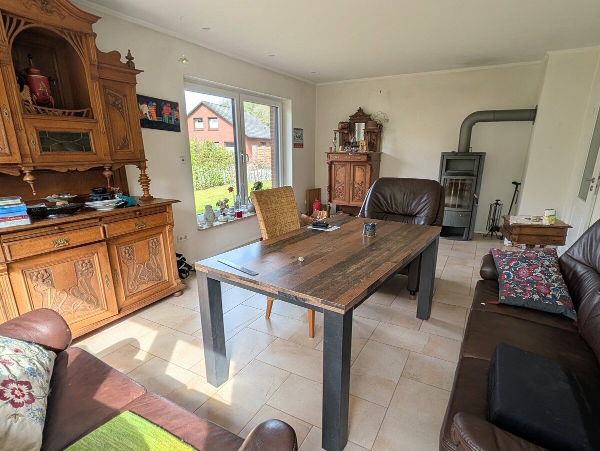 Wohnzimmer mit Kaminofen