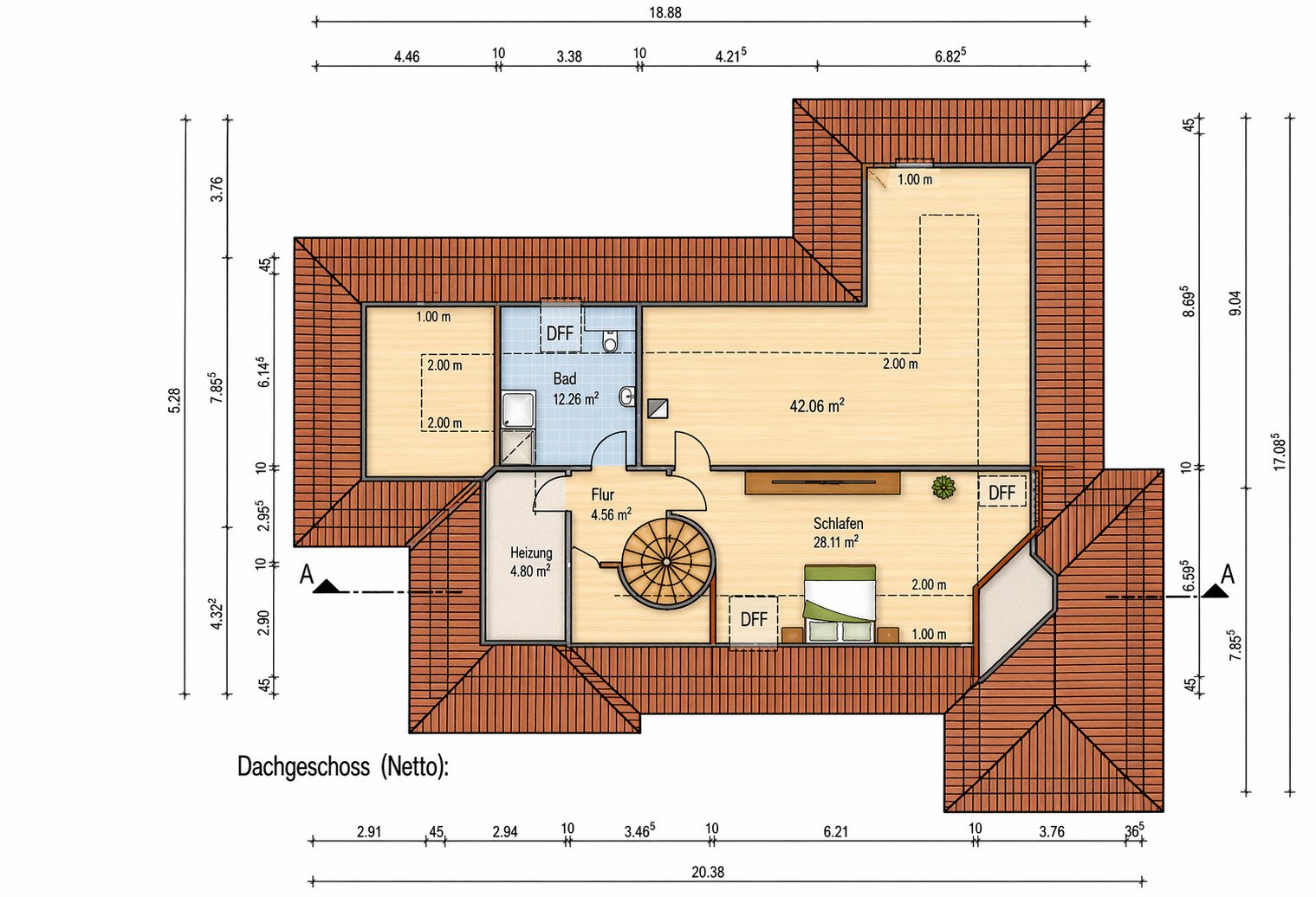 Grundriss DG - KI bearbeitet