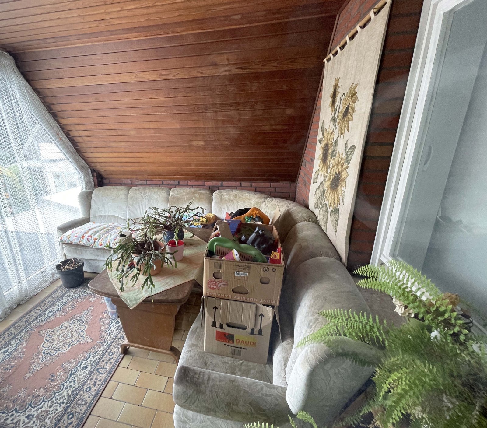 geschlossener Balkon