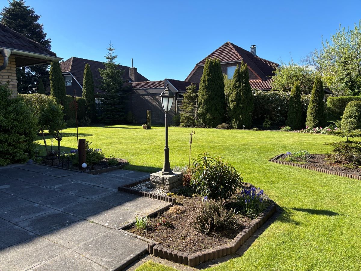 Blick in den liebevoll angelegten Garten