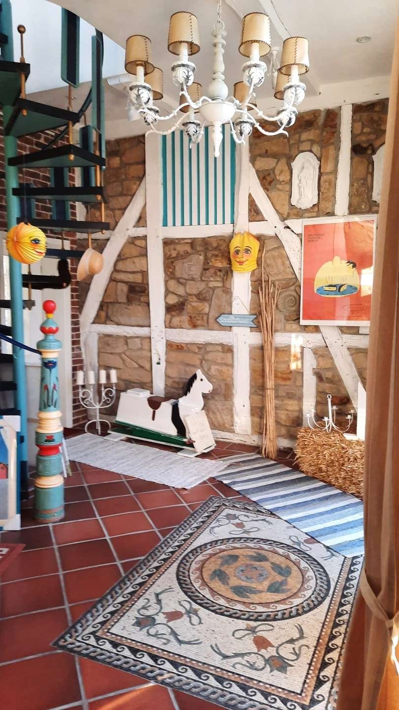 Diele mit Pompeji-Mosaik