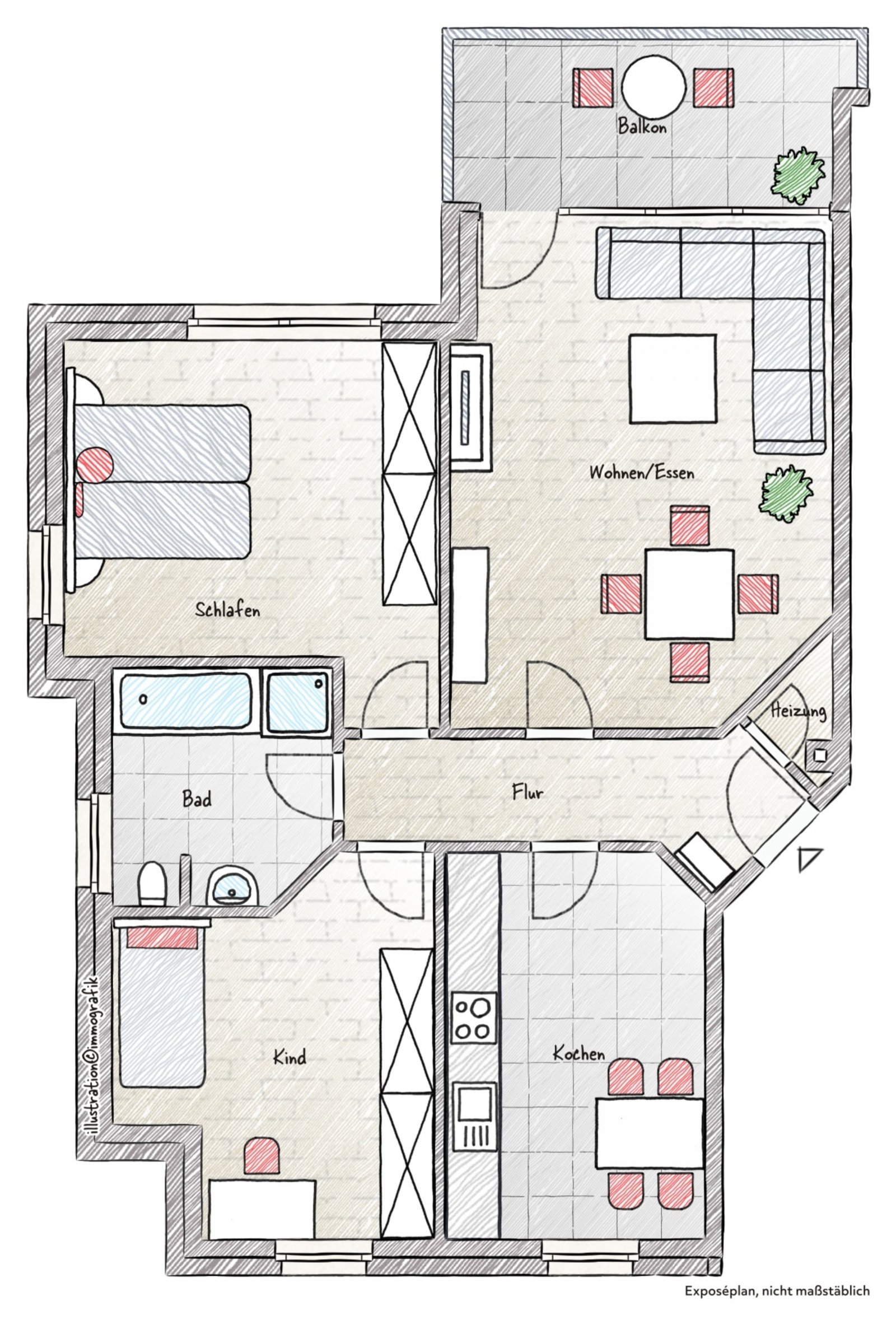 Grundriss Wohnung