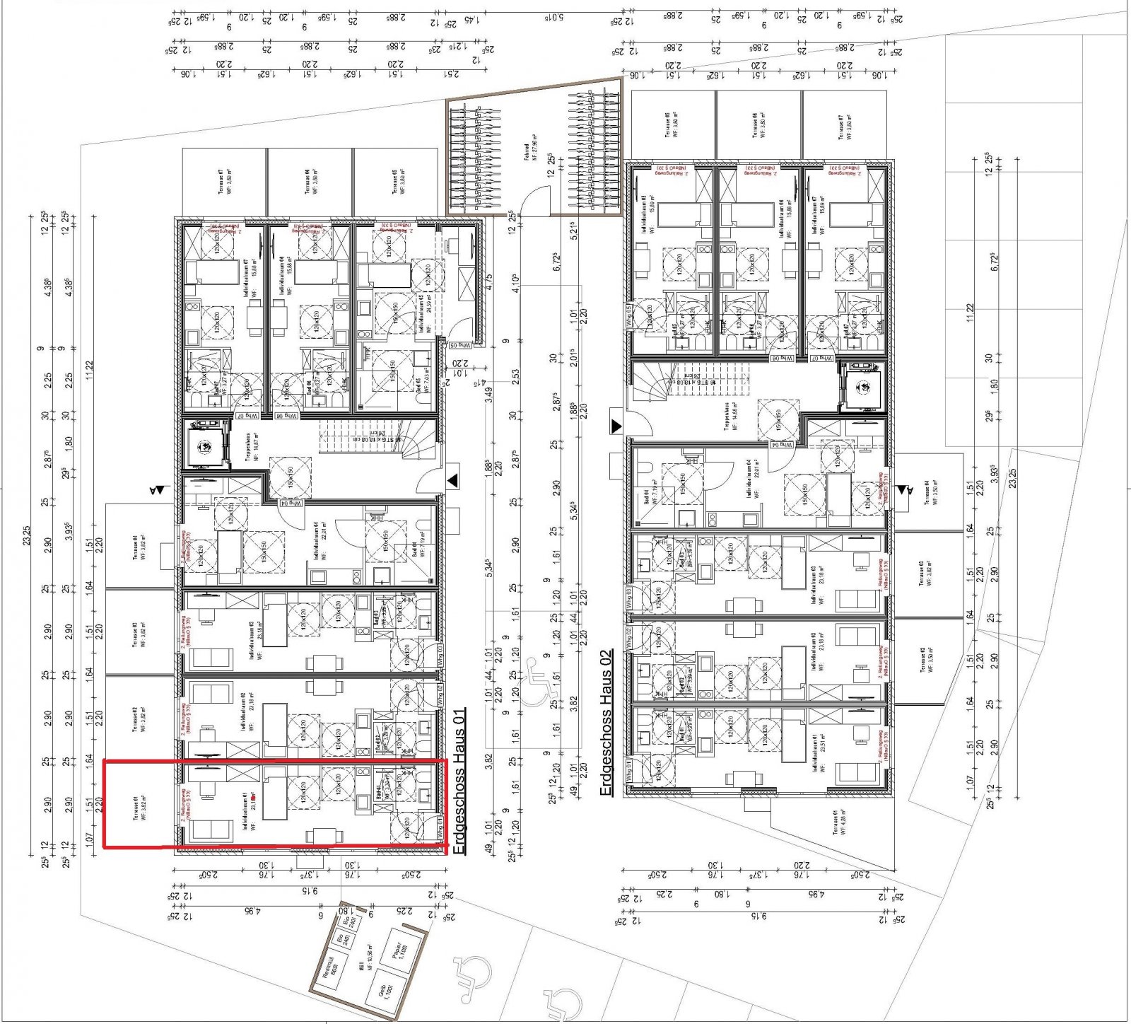 Grundriss Wohnung 01.01 Grundriss Wohnung 01.01