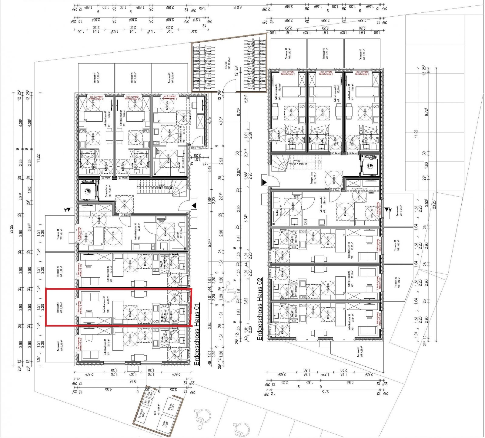 Grundriss Wohnung 01.02 Grundriss Wohnung 01.02