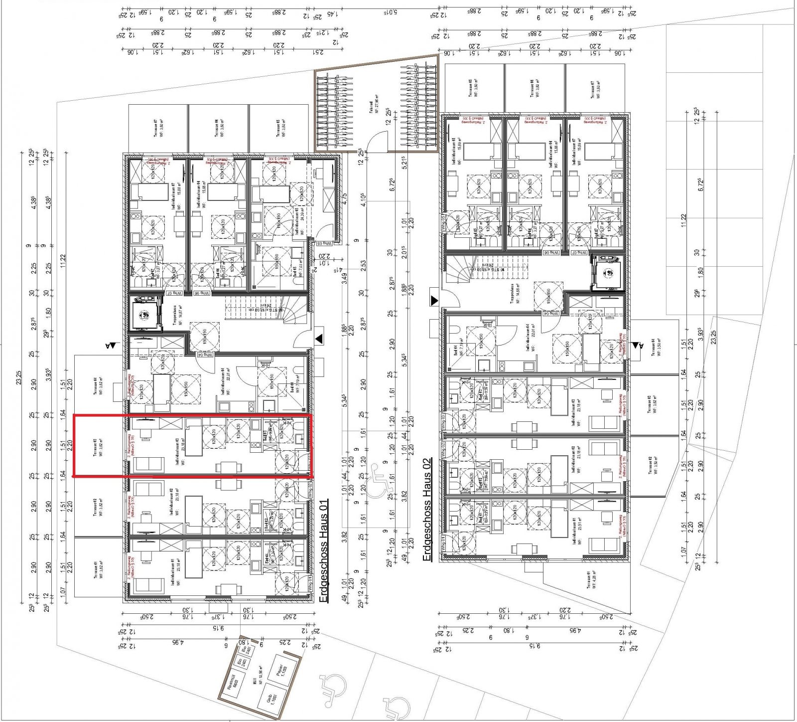 Grundriss Wohnung 01.03 Grundriss Wohnung 01.03
