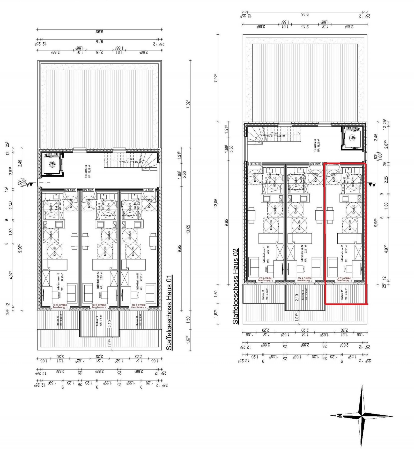 Grundriss Wohnung 02.13 Grundriss Wohnung 02.13