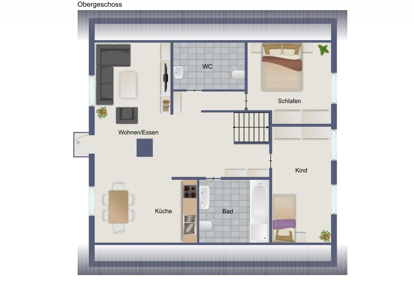 Grundriss Obergeschoss