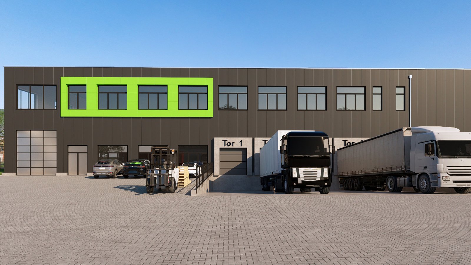 Außenansicht Rendering Außenansicht Rendering
