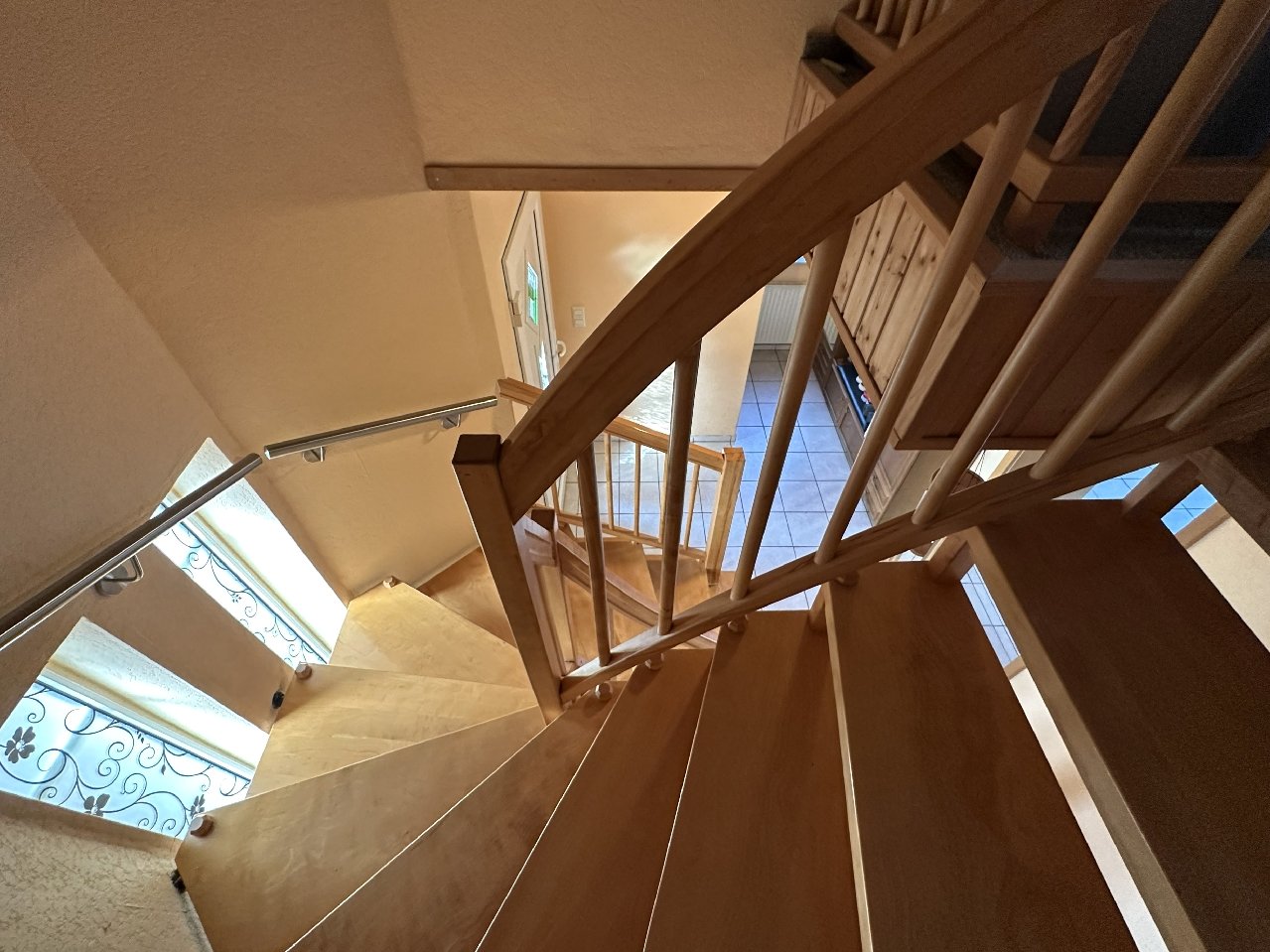 Treppe zum Dachgeschoss