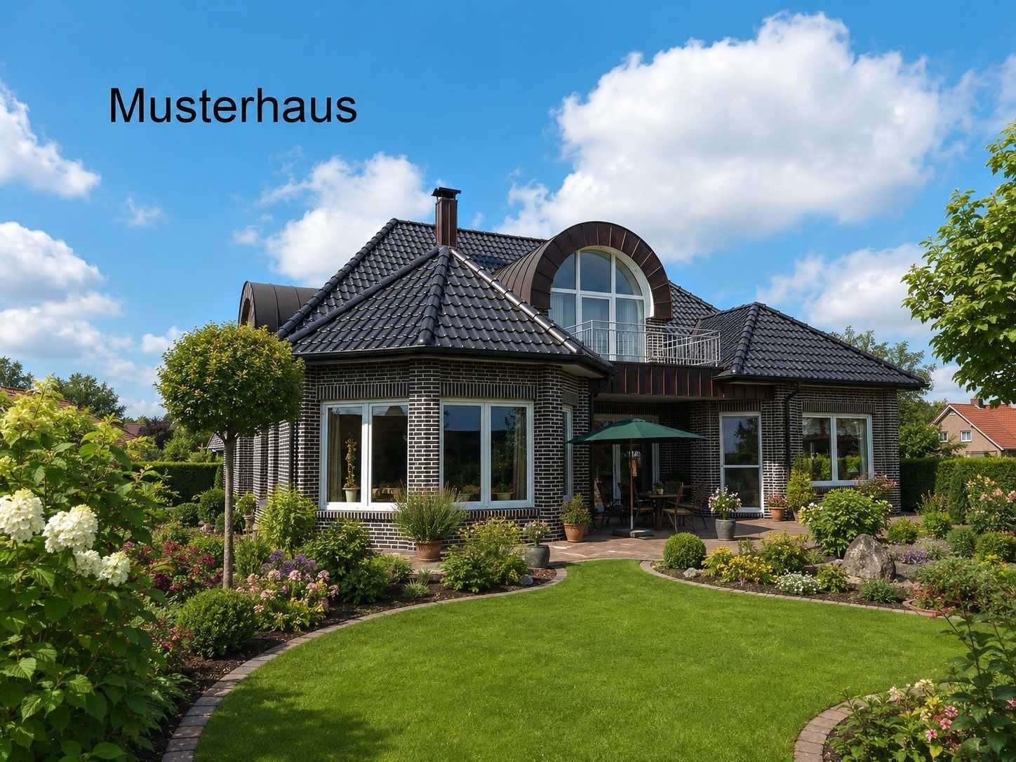 Hausansicht Garten