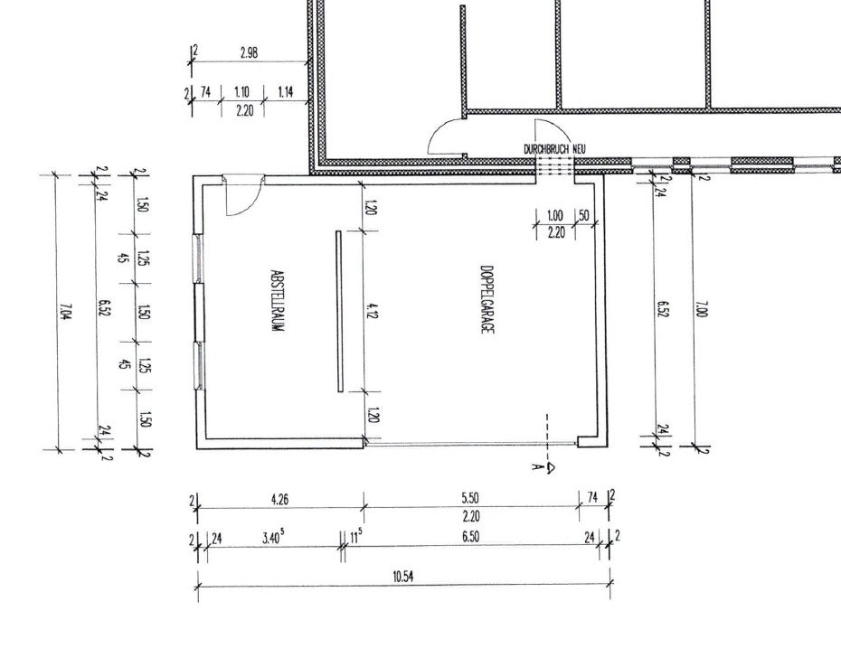 Grundriss Garage