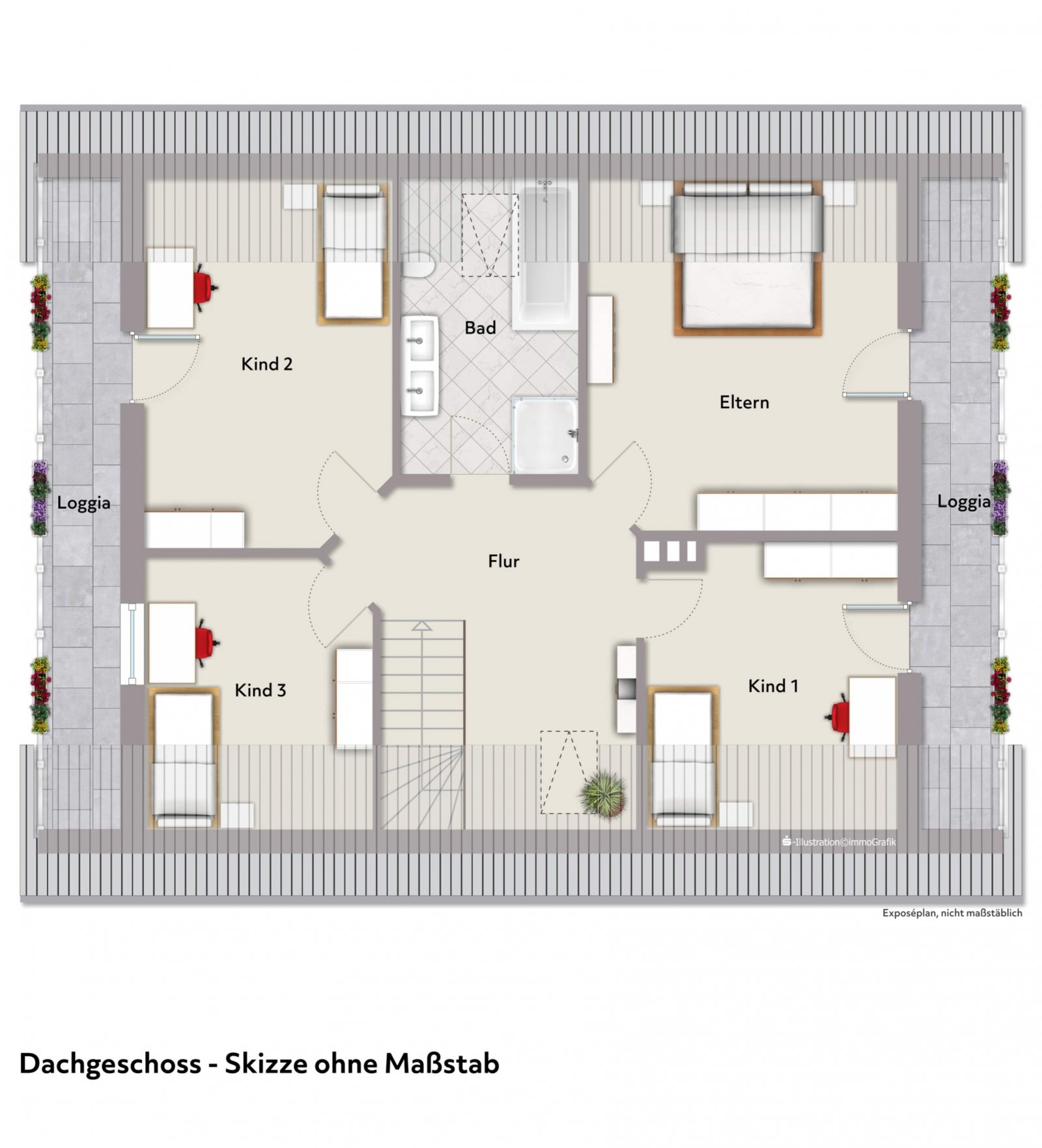 Grundriss Dachgeschoss
