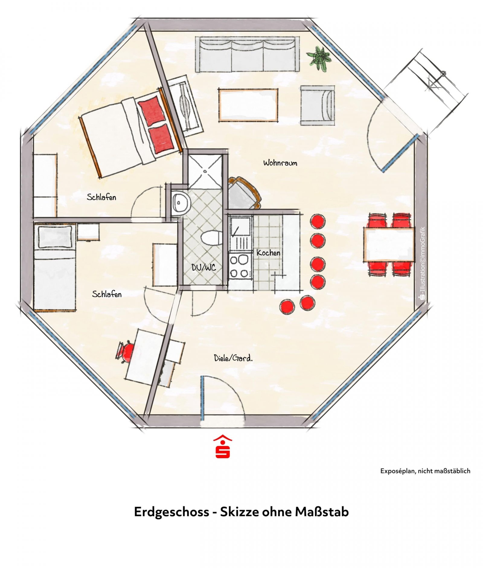 Grundriss Erdgeschoß