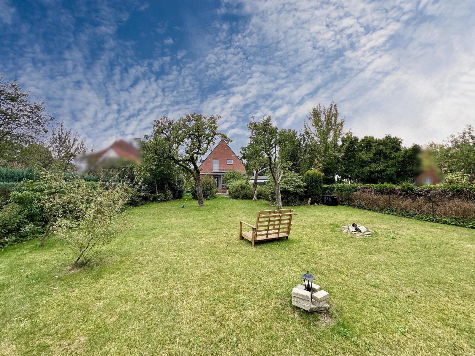 Rückansicht Garten