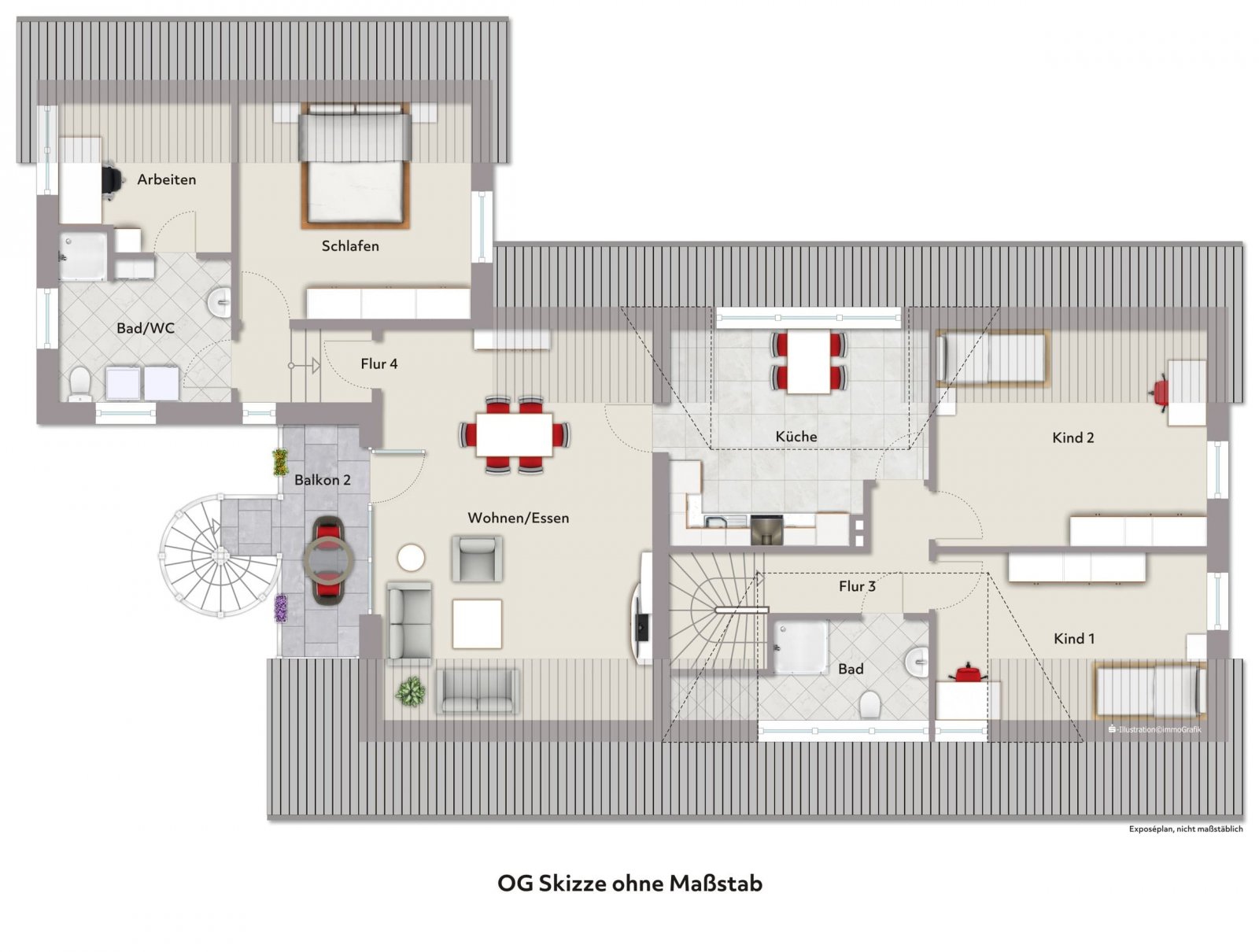 Grundriss Obergeschoss