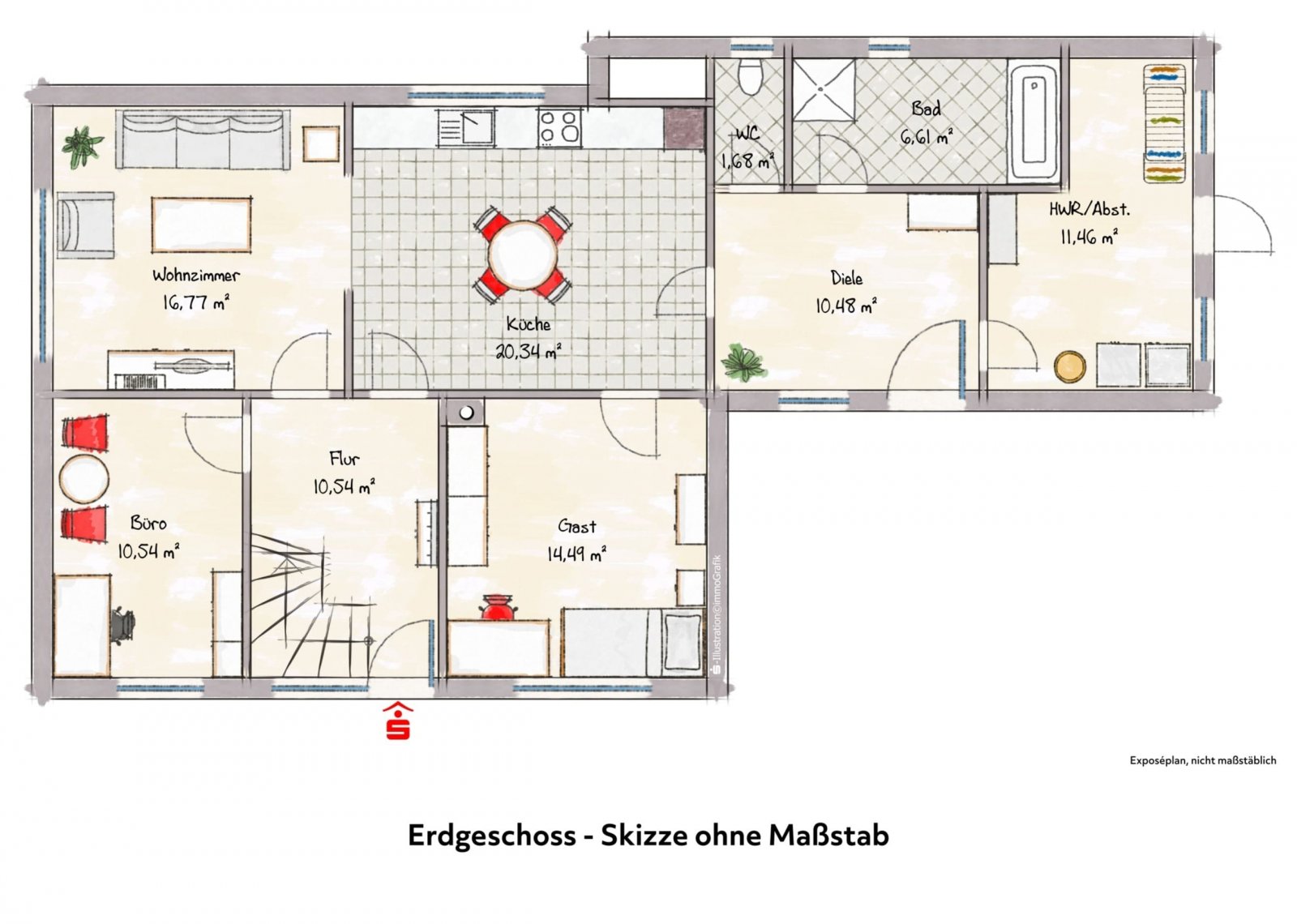 Grundriss Erdgeschoß Grundriss Erdgeschoß