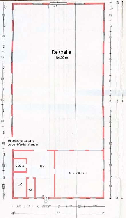 Grundriss Reitahlle Grundriss Reitahlle