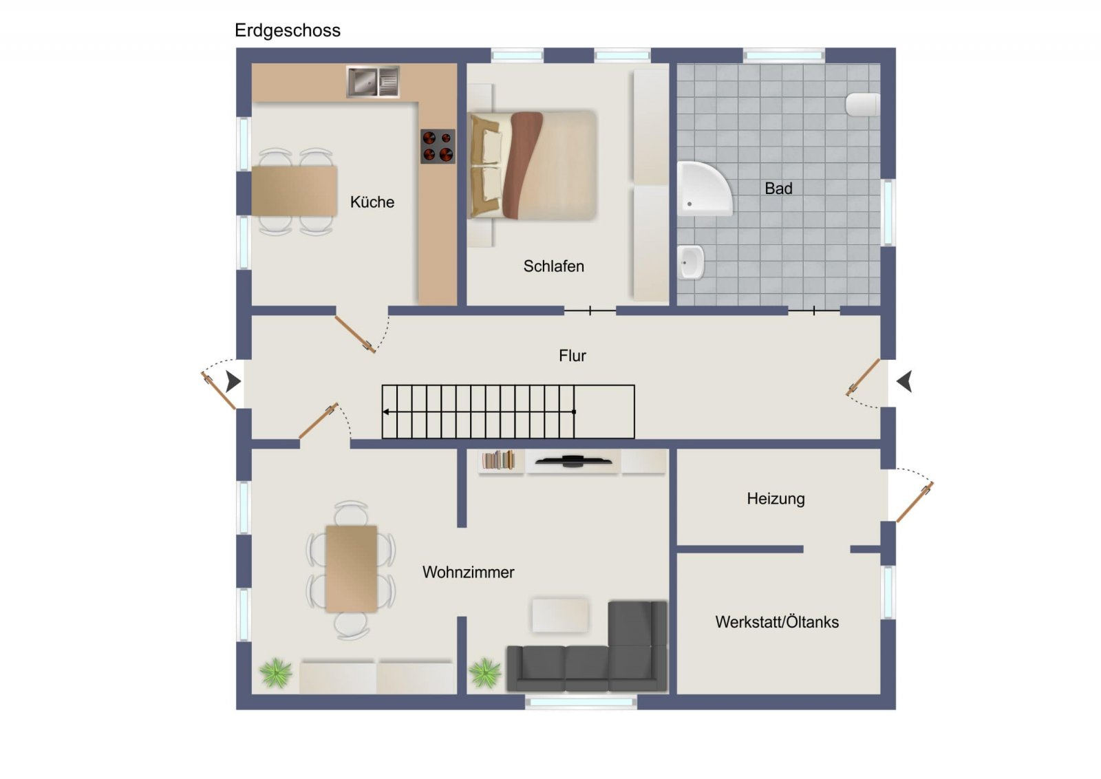 Grundriss Erdgeschoss Grundriss Erdgeschoss