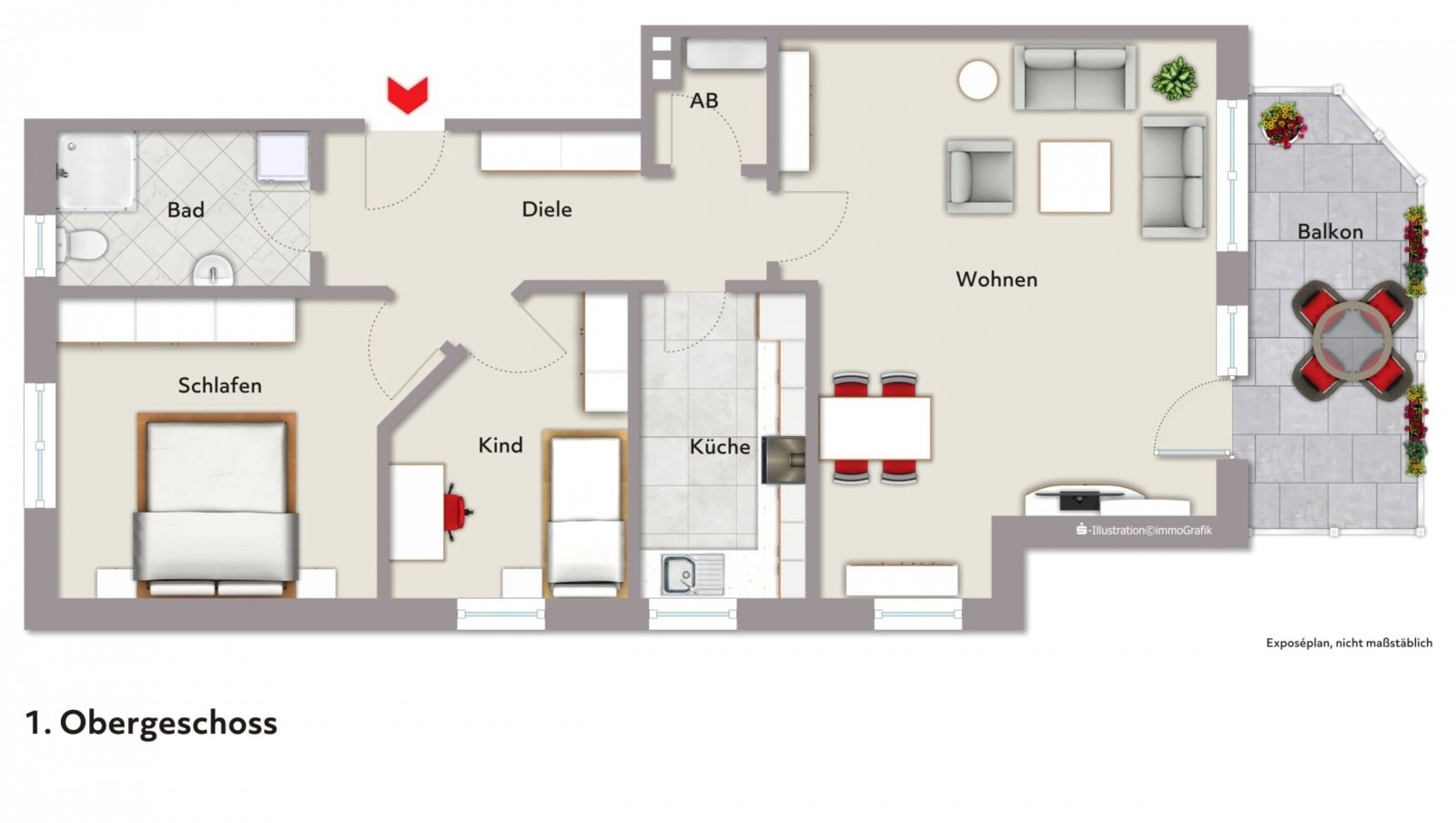 Grundriss 1. Obergeschoss Grundriss 1. Obergeschoss