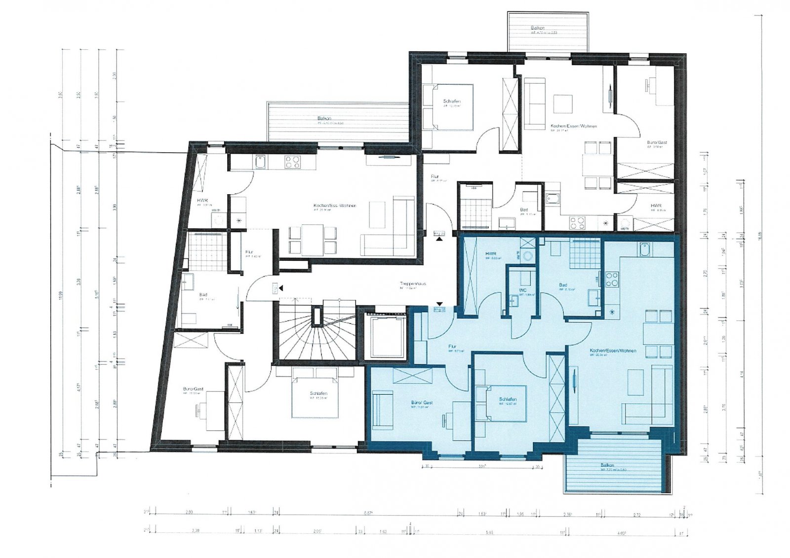 Grundriss Whg. 2