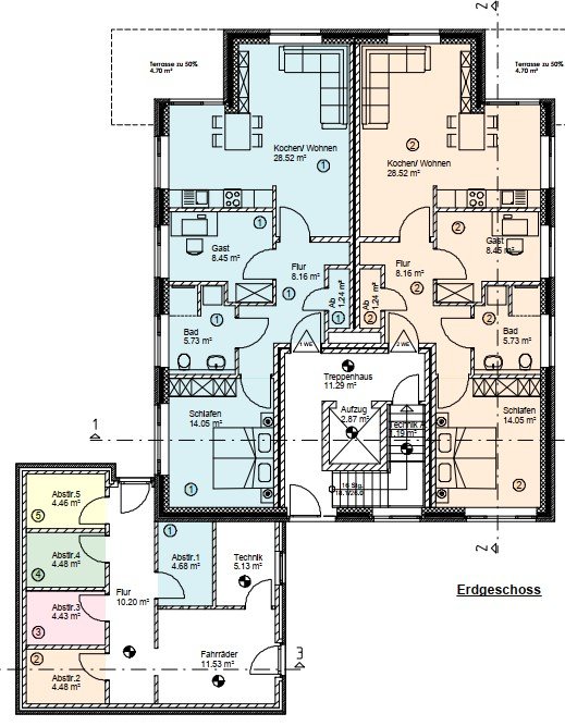 Grundriss Wohnung Nr. 1 Grundriss Wohnung Nr. 1