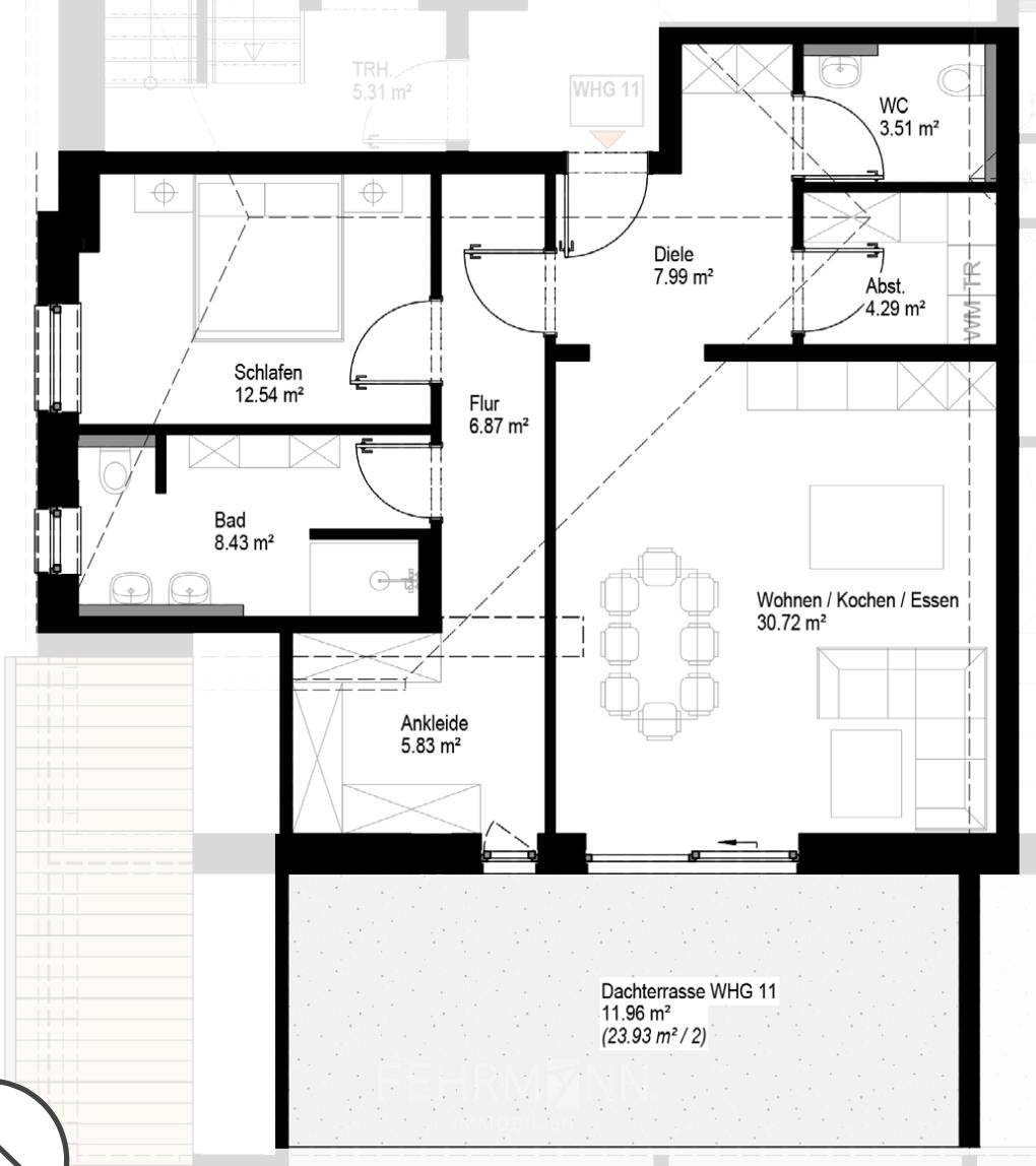 Grundriss WHG 11 Grundriss WHG 11