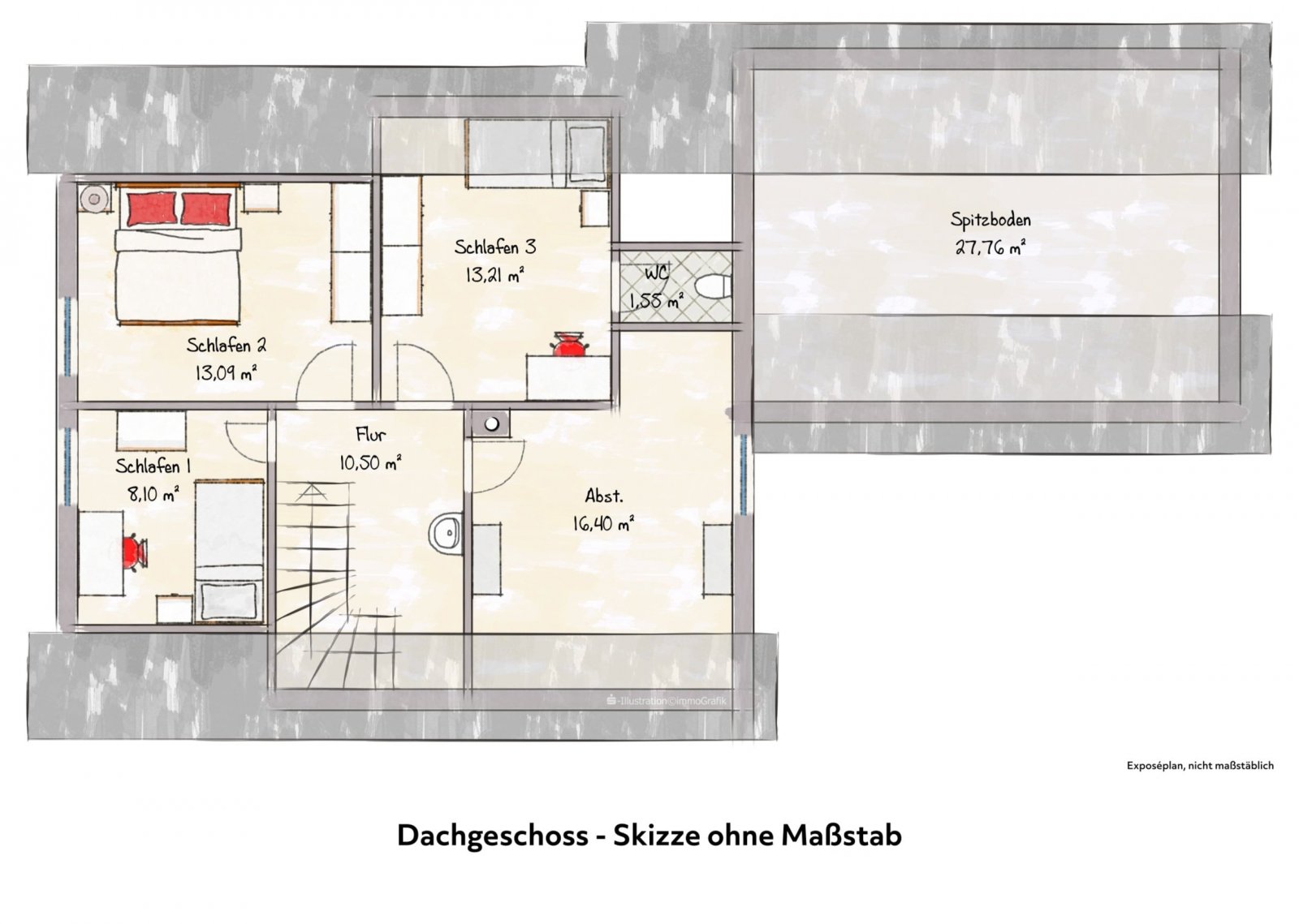 Grundriss Dachgeschoß Grundriss Dachgeschoß