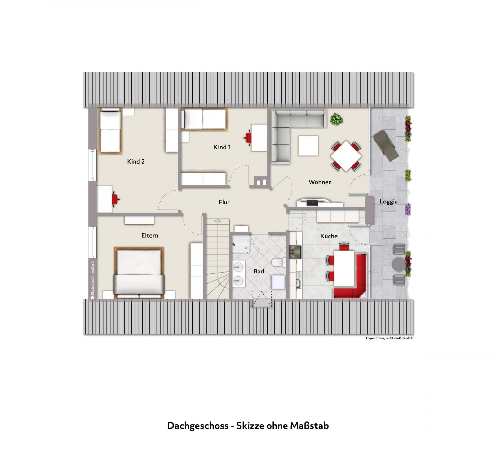 Grundriss Dachgeschoss