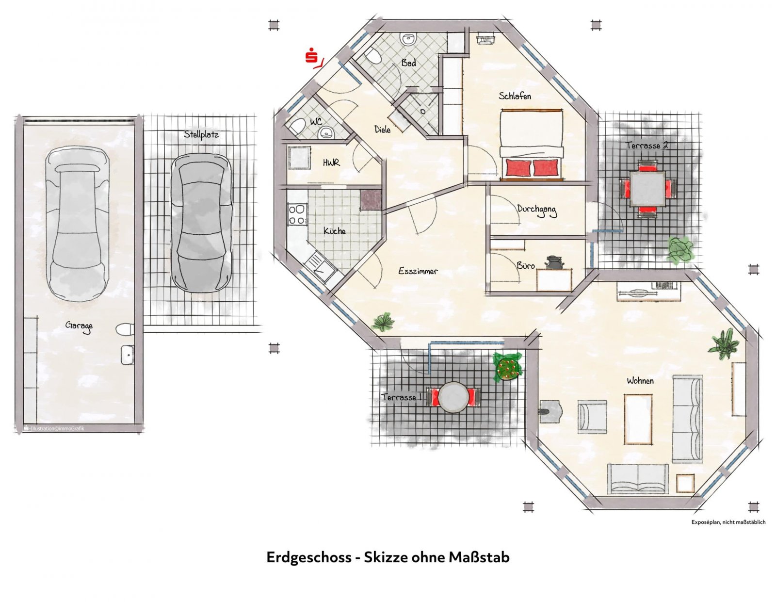 Grundriss Erdgeschoss Grundriss Erdgeschoss
