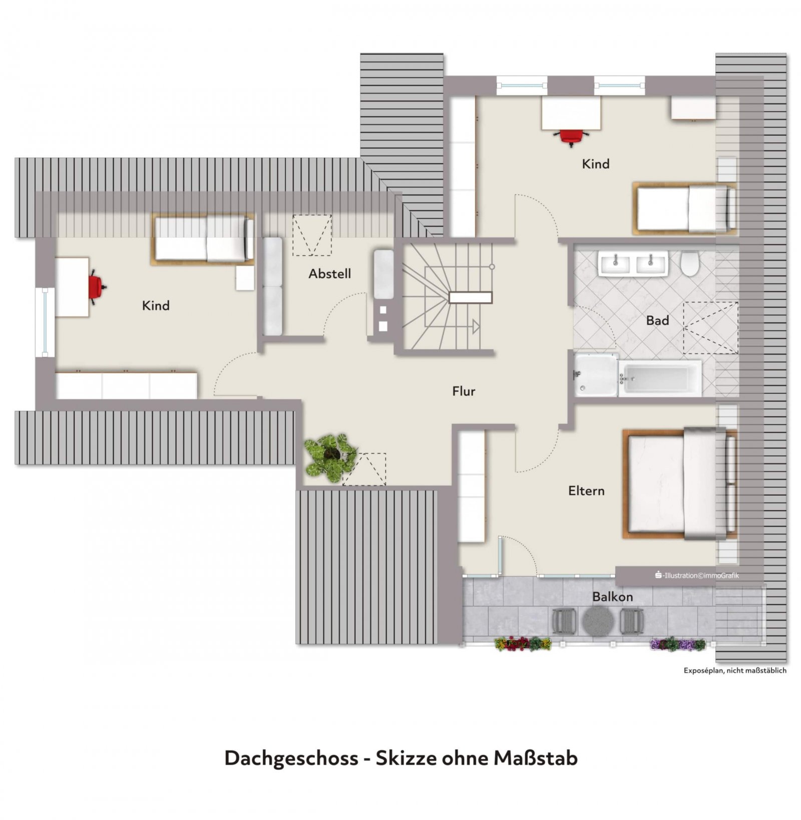 Grundriss Dachgeschoß