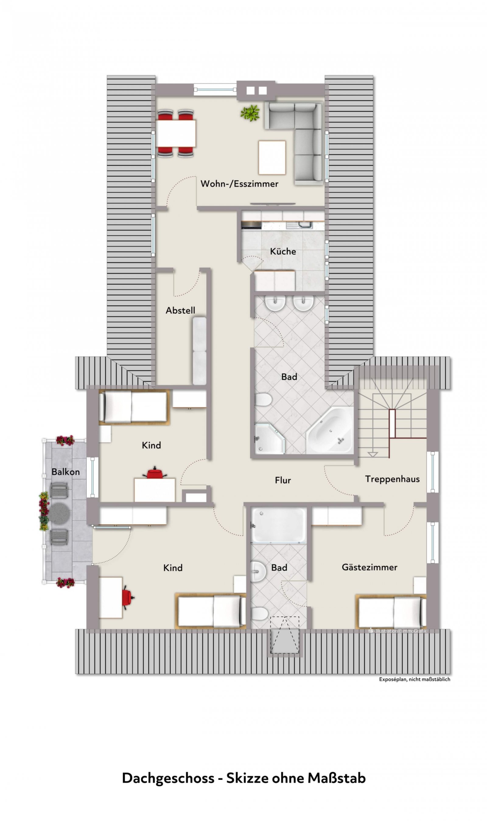 Grundriss Dachgeschoß Grundriss Dachgeschoß