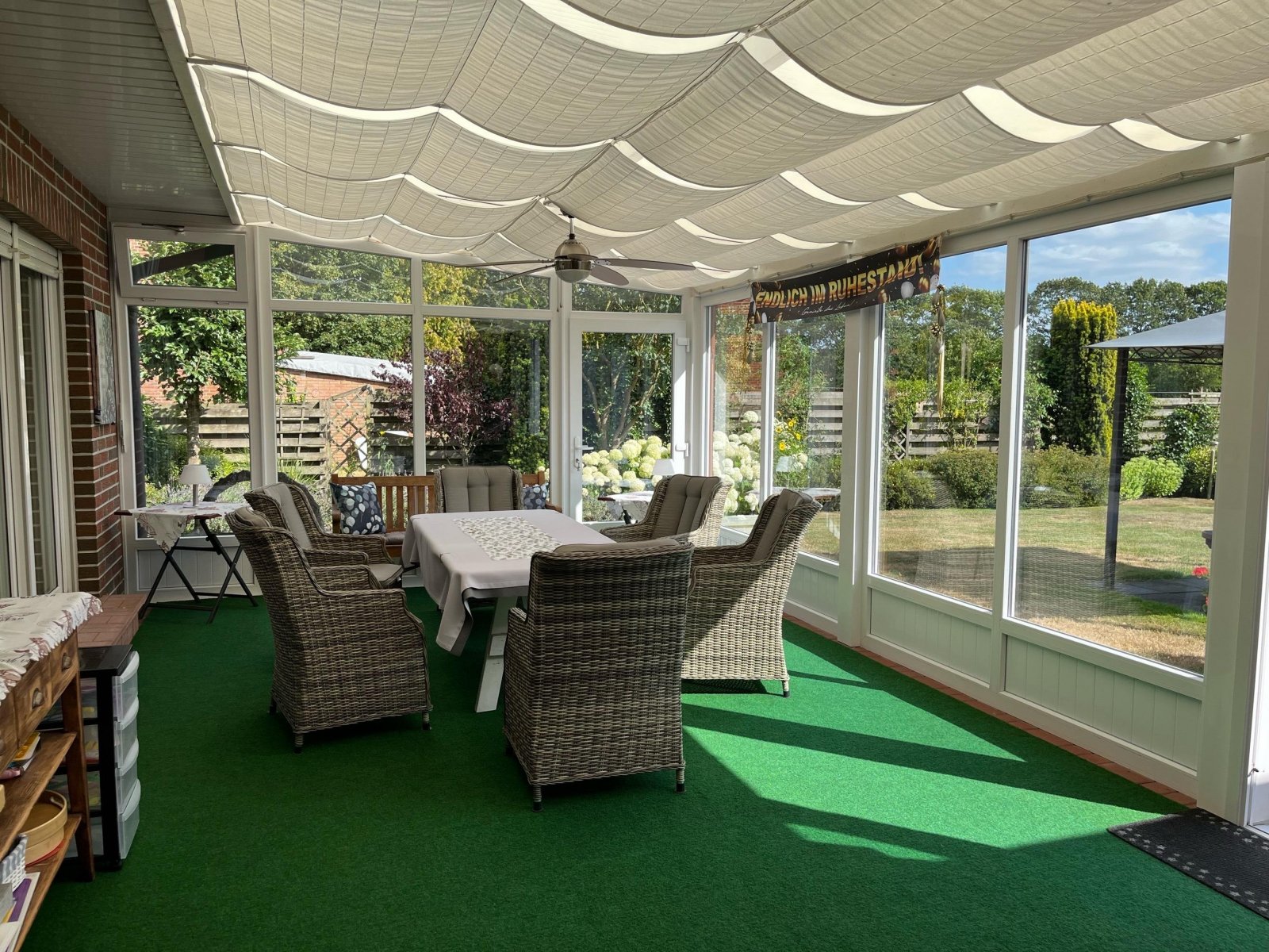Geschlossene und überdachte Terrasse