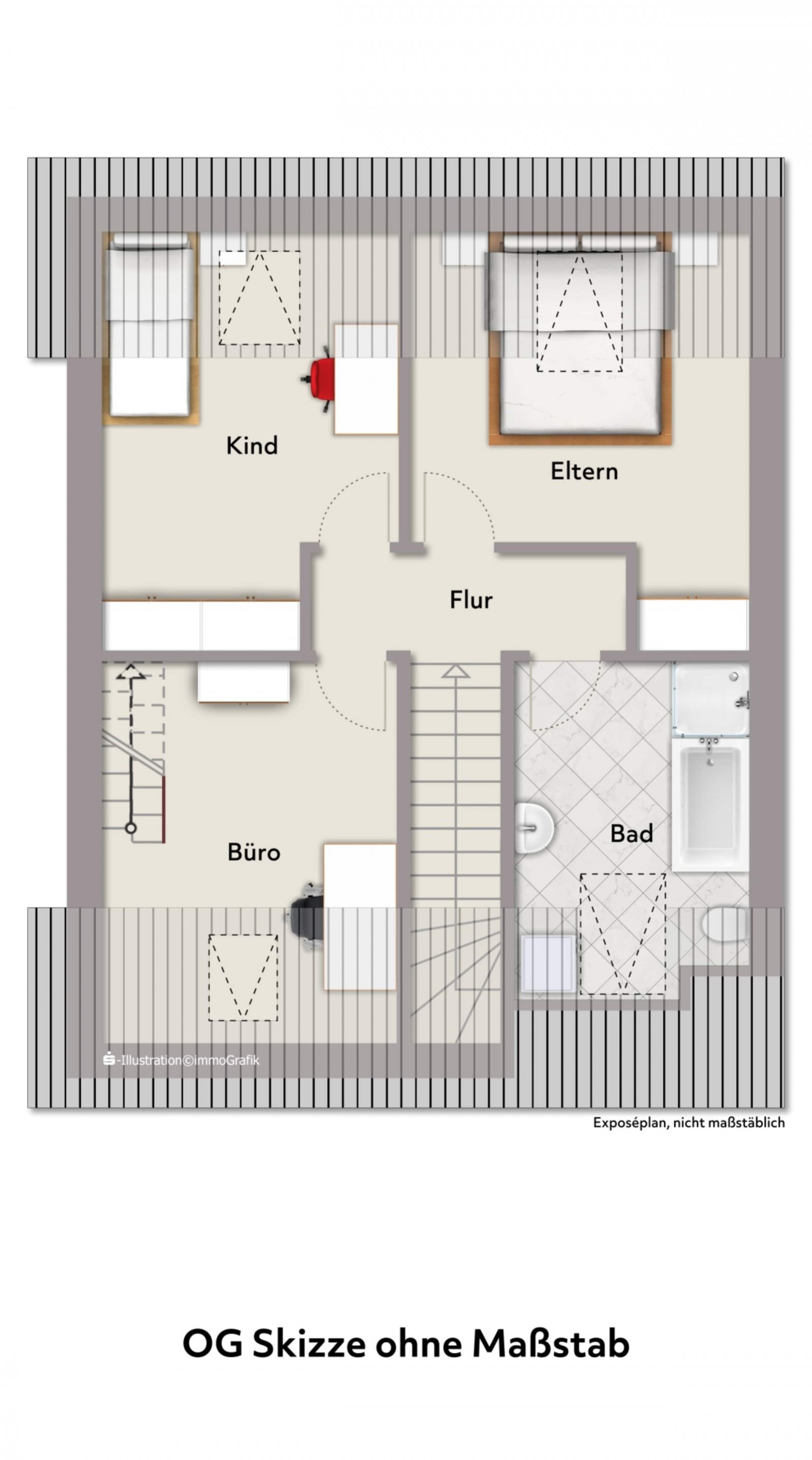 Grundriss Obergeschoss