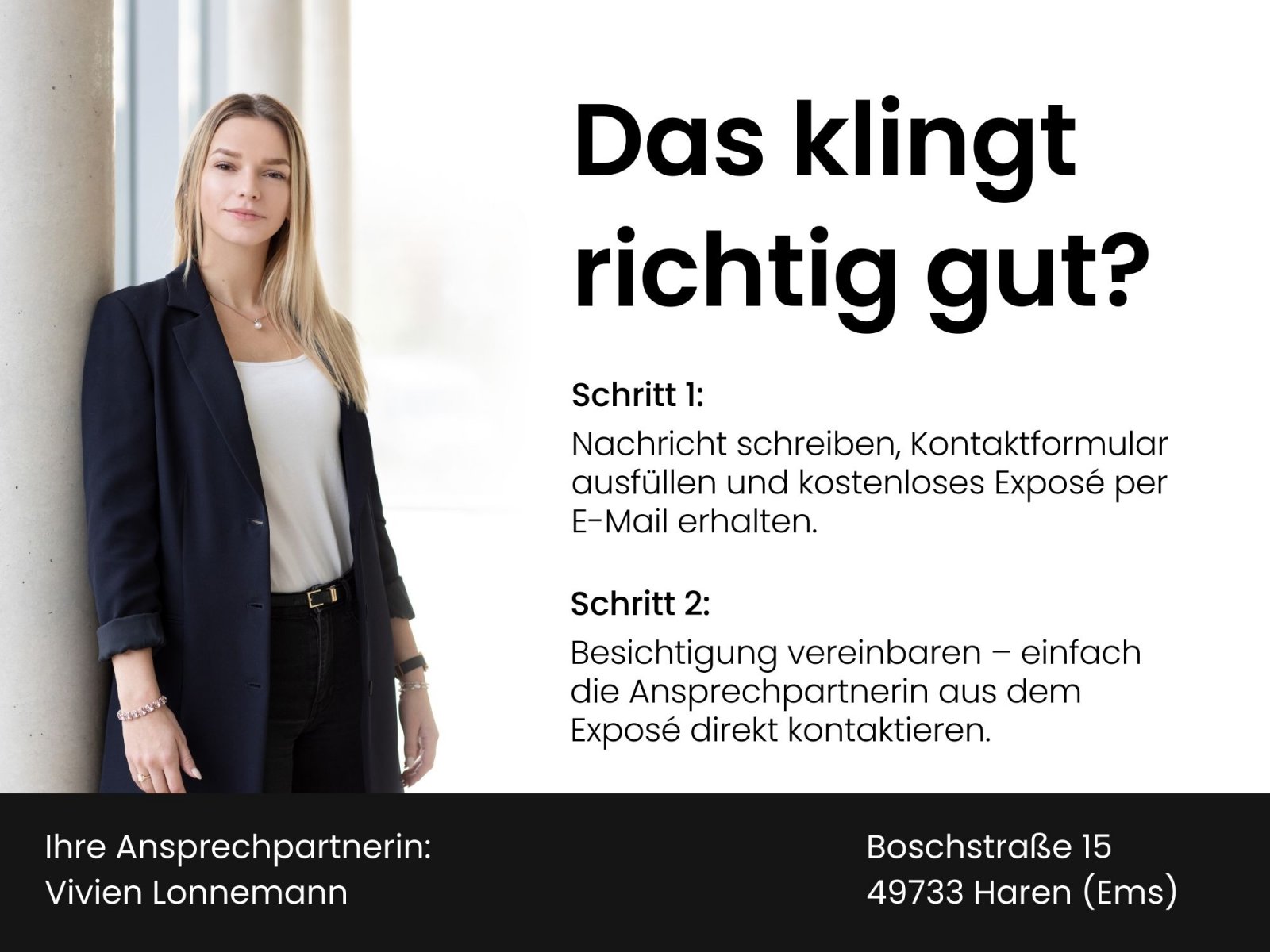 Ansprechpartnerin Vivien Lonnemann Ansprechpartnerin Vivien Lonnemann