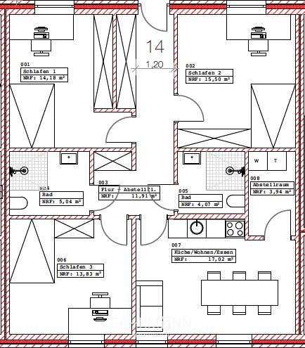 Grundriss - WHG14