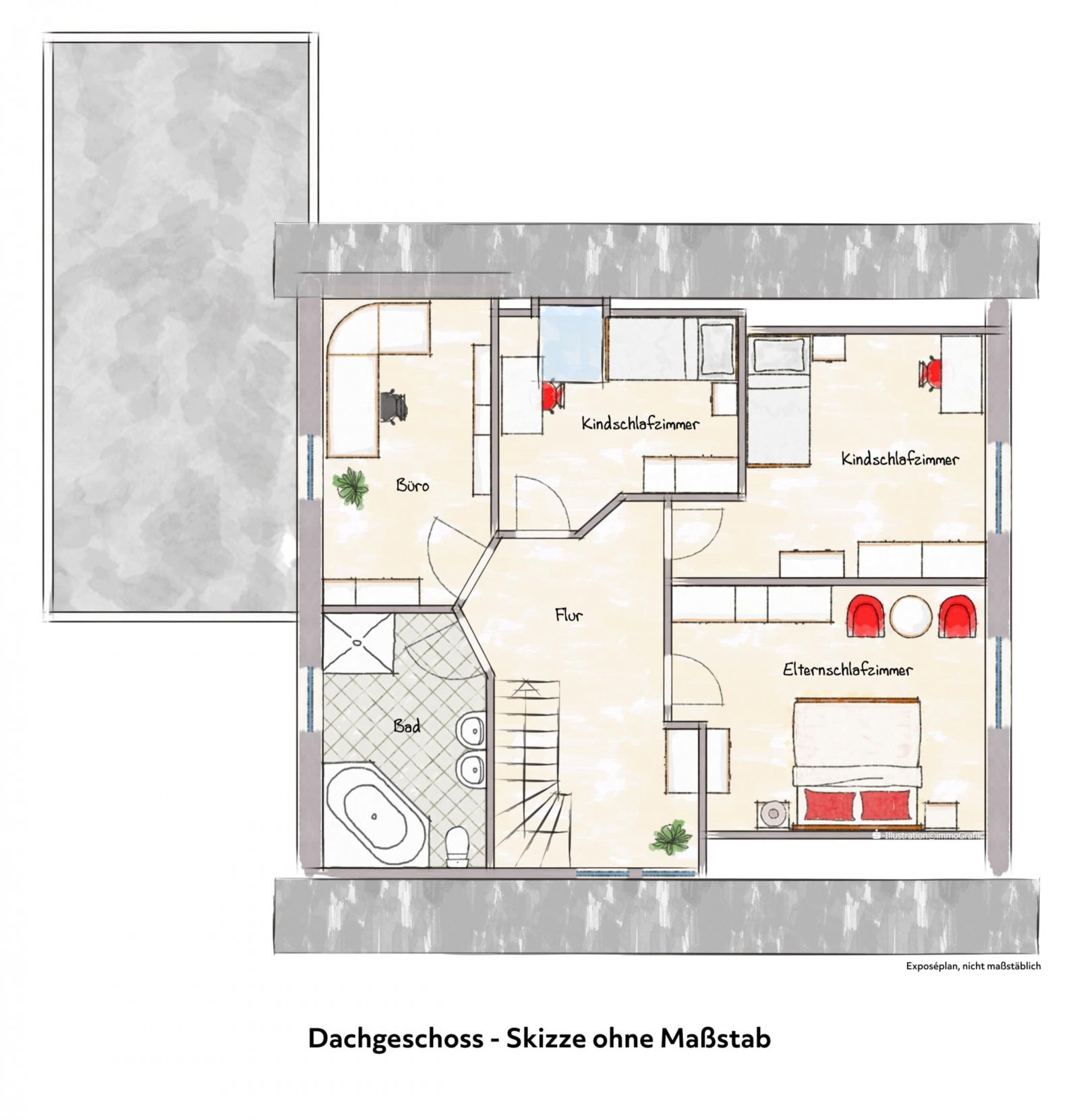 Grundriss Dachgeschoss 